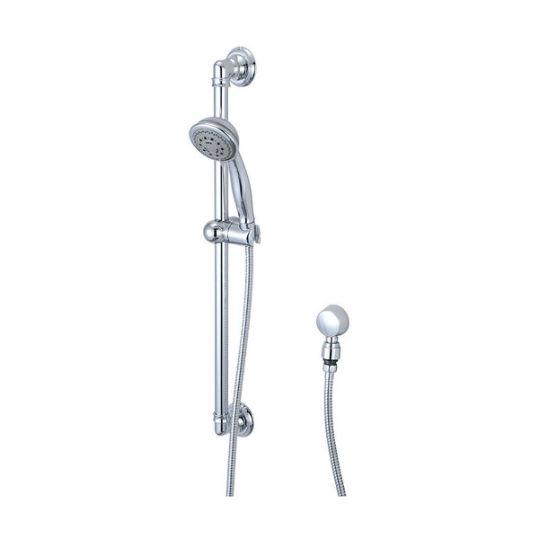 Pioneer Faucets Handheld Shower Set, Wallmount, Polished Chrome, Weight: 5.5 6DM400
